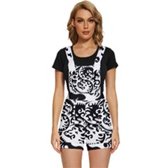 Ying Yang Tattoo Short Overalls by Ket1n9