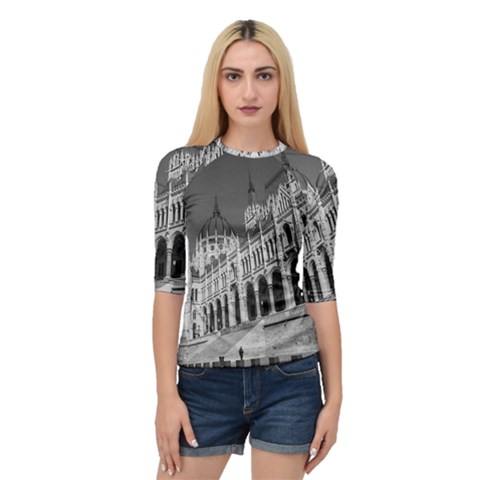 Architecture-parliament-landmark Quarter Sleeve Raglan T-shirt by Ket1n9