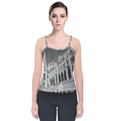 Architecture-parliament-landmark Velvet Spaghetti Strap Top by Ket1n9