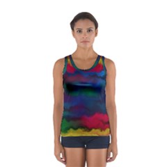 Watercolour-color-background Sport Tank Top  by Ket1n9