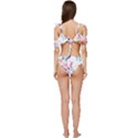 Butterfly Vector Art Ruffle Edge Tie Up Bikini Set	 View4
