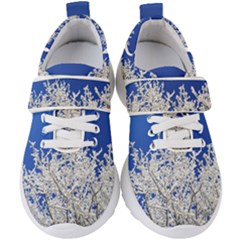 Crown-aesthetic-branches-hoarfrost- Kids  Velcro Strap Shoes by Ket1n9