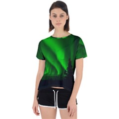 Aurora-borealis-northern-lights- Open Back Sport T-shirt by Ket1n9