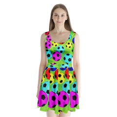 Balls Colors Split Back Mini Dress  by Ket1n9