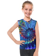 Top Peacock Feathers Kids  Mesh Tank Top by Ket1n9