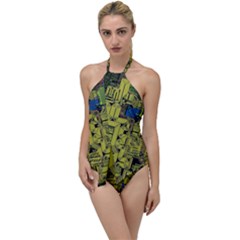 Technology Circuit Board Go With The Flow One Piece Swimsuit by Ket1n9