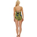 Technology Circuit Board Knot Front One-Piece Swimsuit View4
