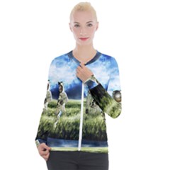 Astronaut Casual Zip Up Jacket by Ket1n9
