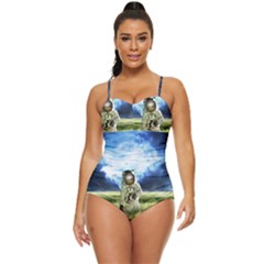 Astronaut Retro Full Coverage Swimsuit by Ket1n9