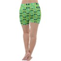 Alien Pattern- Lightweight Velour Yoga Shorts View4