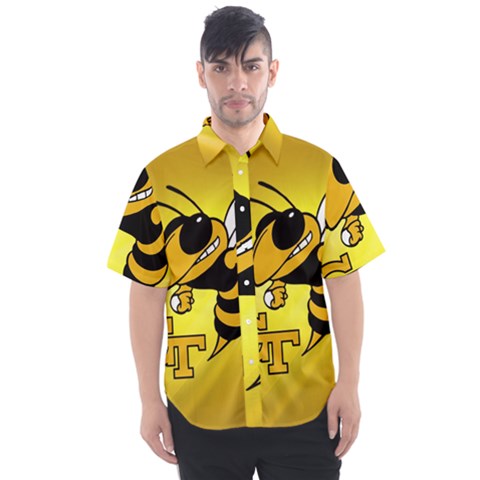 Georgia Institute Of Technology Ga Tech Men s Short Sleeve Shirt by Ket1n9
