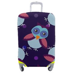 Owl-pattern-background Luggage Cover (medium) by Grandong