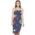 Space Galaxy Planet Universe Stars Night Fantasy Bodycon Cross Back Summer Dress View1