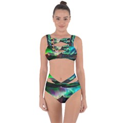 Aurora Borealis Nature Sky Light Bandaged Up Bikini Set  by Grandong
