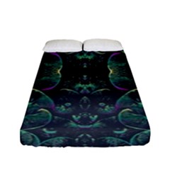 Background Pattern Mushrooms Fitted Sheet (full/ Double Size) by Ravend