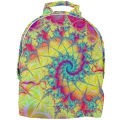 Fractal Spiral Abstract Background Mini Full Print Backpack by Ravend