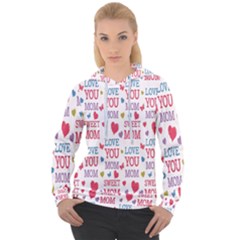 Love Mom Happy Mothers Day I Love Mom Graphic Women s Overhead Hoodie by Vaneshop