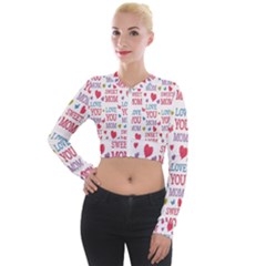 Love Mom Happy Mothers Day I Love Mom Graphic Long Sleeve Cropped Velvet Jacket by Vaneshop