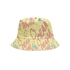 Love Mom Happy Mothers Day I Love Mom Graphic Pattern Inside Out Bucket Hat (kids) by Vaneshop