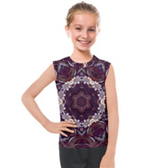 Rosette Kaleidoscope Mosaic Abstract Background Kids  Mesh Tank Top by Vaneshop