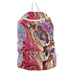 Marbling Blend  Foldable Lightweight Backpack by kaleidomarblingart