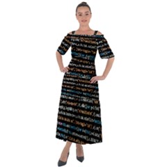 Close Up Code Coding Computer Shoulder Straps Boho Maxi Dress  by Amaryn4rt