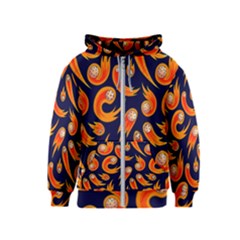 Space Patterns Pattern Kids  Zipper Hoodie by Amaryn4rt