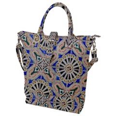 Ceramic-portugal-tiles-wall- Buckle Top Tote Bag by Amaryn4rt