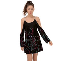 Easter-bunny-hare-rabbit-animal Boho Dress by Amaryn4rt