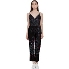 Easter-bunny-hare-rabbit-animal V-neck Camisole Jumpsuit by Amaryn4rt