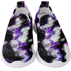 Abstract Canvas-acrylic-digital-design Kids  Slip On Sneakers by Amaryn4rt