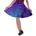 Realistic-night-sky-poster-with-constellations A-line Skater Skirt View2