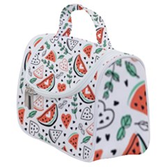 Seamless-vector-pattern-with-watermelons-mint Satchel Handbag by Amaryn4rt