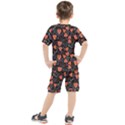 Seamless-vector-pattern-with-watermelons-hearts-mint Kids  T-Shirt and Shorts Set View2