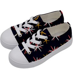 Sea-stars-pattern-sea-texture Kids  Low Top Canvas Sneakers by Amaryn4rt