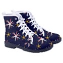 Sea-stars-pattern-sea-texture Kid s High-Top Canvas Sneakers View3