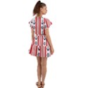 Nautical-papers-nautical-background Flutter Sleeve Wrap Dress View2