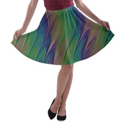Texture-abstract-background A-line Skater Skirt by Amaryn4rt