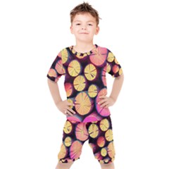 Wood Firewood Wooden Kids  T-shirt And Shorts Set by Pakjumat