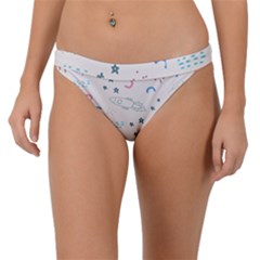 Spaceship Pattern Star Band Bikini Bottoms by Pakjumat