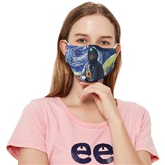 Starry Surreal Psychedelic Astronaut Space Fitted Cloth Face Mask (adult) by Pakjumat