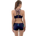Rocket Halftone Astrology Astronaut Back Web Gym Set View2