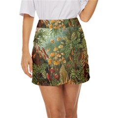 Moose Eurhynchium Haeckel Muscinae Mini Front Wrap Skirt by Pakjumat