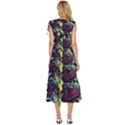 Artistic Psychedelic Abstract V-Neck Drawstring Shoulder Sleeveless Maxi Dress View4