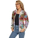 Valentine s Day Heart Artistic Psychedelic Women s Puffer Bubble Jacket Coat View2