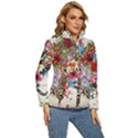 Valentine s Day Heart Artistic Psychedelic Women s Puffer Bubble Jacket Coat View3