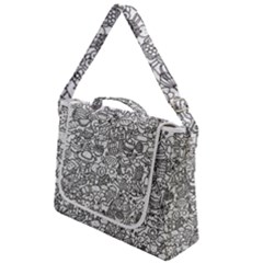 Food Doodle Pattern Box Up Messenger Bag by Sarkoni
