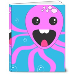 Bubble Octopus Copy 8  X 10  Hardcover Notebook by Dutashop