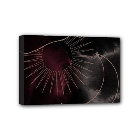 Universal Balance Moon Abstract Star Sun Universe Mini Canvas 6  X 4  (stretched) by Modalart