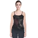 Universal Balance Moon Abstract Star Sun Universe Velvet Spaghetti Strap Top View1